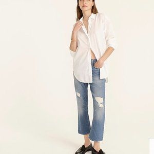 NWT J. Crew 9" demi-boot crop jean in Christy wash 26P